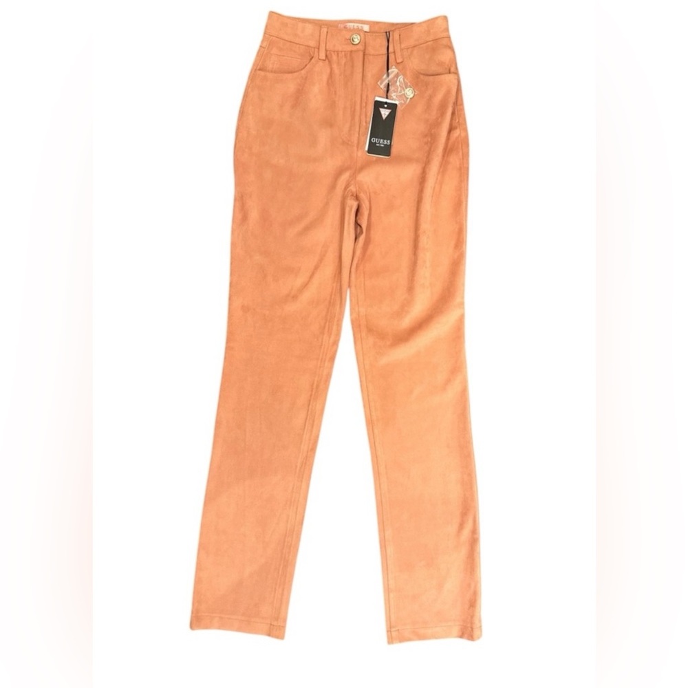 Guess Faux Suede Woman’s Pants Size 25 in Salmon/Pink